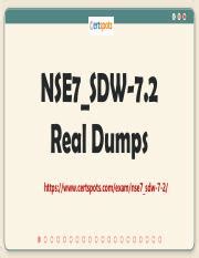 NSE7_SDW-7.2 Dumps