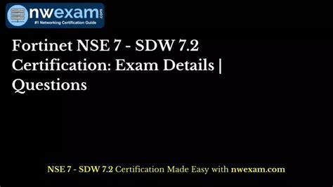 NSE7_SDW-7.2 Exam Blueprint