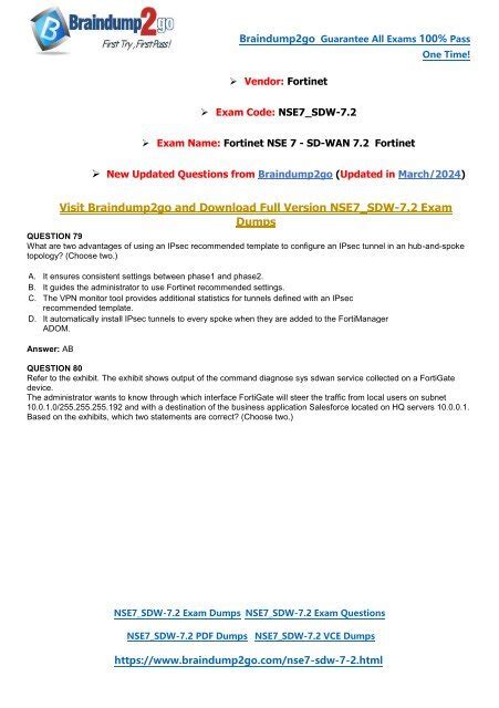 NSE7_SDW-7.2 PDF Testsoftware