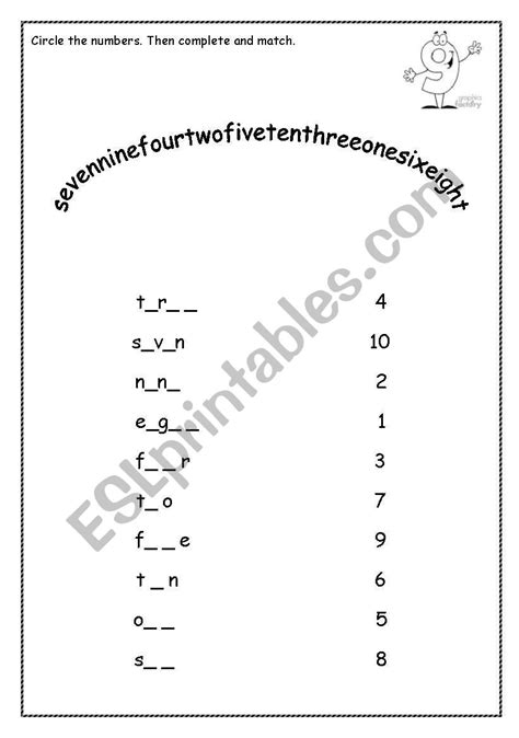 NUMBERS ESL worksheet by aenema