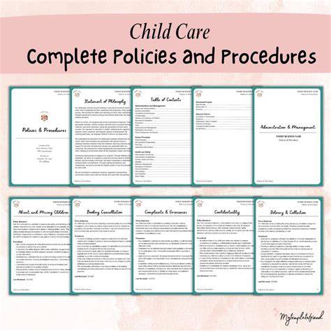 Nursery Policies and Procedures Templates - raincitystudios.com