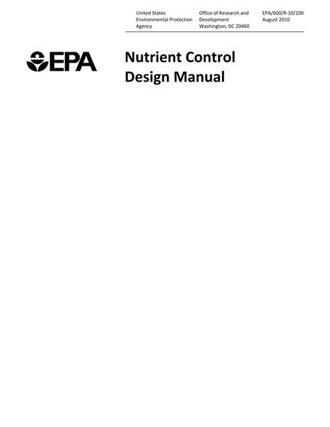 Nutrient Control Design Manual - US EPA - raincitystudios.com