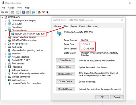 NVIDIA Graphics User Interface Application Driver Details - Dell