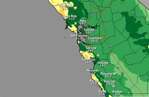 NWS forecasts 'bulk of rain' over the next two days