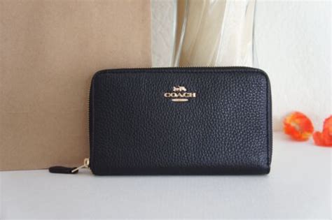 NWT COACH MEDIUM ID ZIP AROUND WALLET eBay