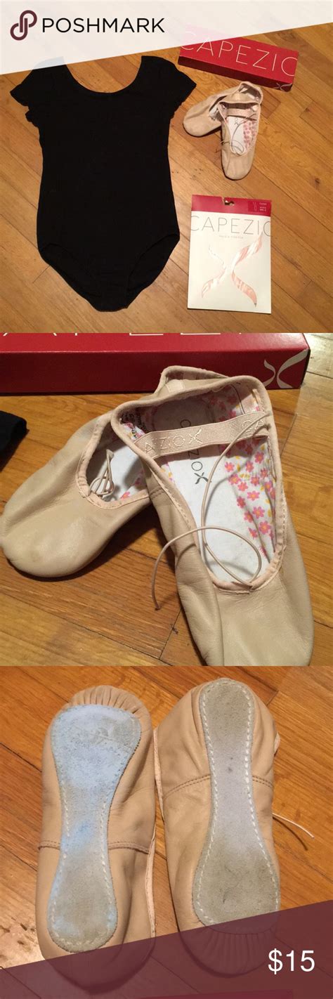 NWT Capezio Leotard and Ballet Shoe Bundle Small/2.5 Girls