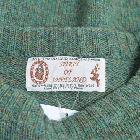 NWT Man 1924 Made in Scotland Sage Green Speckled Shetland …