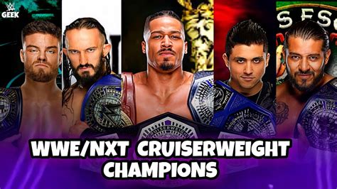 NXT Cruiserweight Championship/Champion history