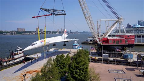NYC museum’s Concorde supersonic jet takes barge ride to Brooklyn for restoration