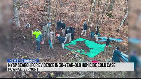 NYSP search Vermont woods for evidence in 30-year-old homicide investigation