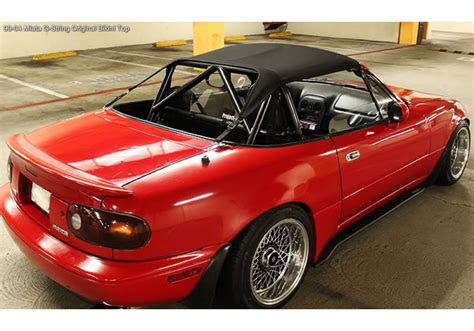 Na miata bikini top. NA Miata (1990-1997) This first version of Mazda's well-sorted and popular roadster is the most basic in the best of ways. Weighing in at just about 2,200 pounds, the "NA" is the lightest of these first three generations, while its diminutive dimensions, sharp steering, athletic handling, and super slick-shifting five-speed stick contribute greatly to its eager-to-please personality. 