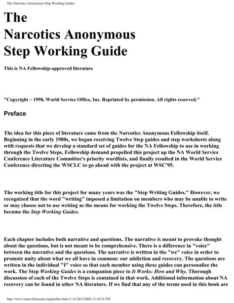 Na step working guide step 1. - The back stage handbook for performing artists by sherry eaker.