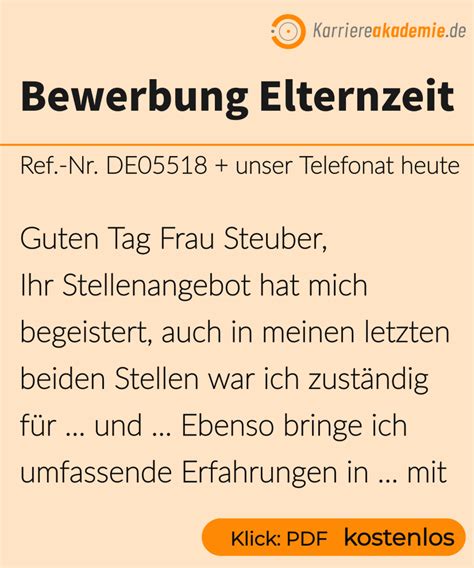 Nach elternzeit stelle besetzt