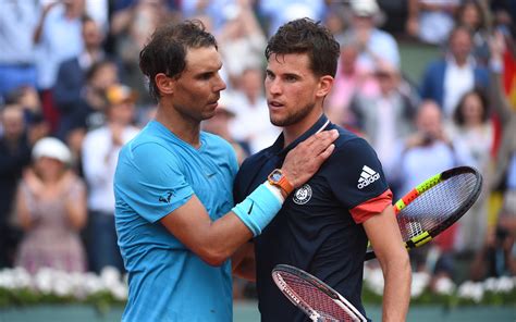 Nadal vs thiem. Nadal was looking to equal Roger Federer’s record of 20 grand slam singles titles but that will have to wait after Thiem, the fifth seed, dug in for a 7-6 (3), 7-6 (4), 4-6, 7-6 (6) victory over ... 