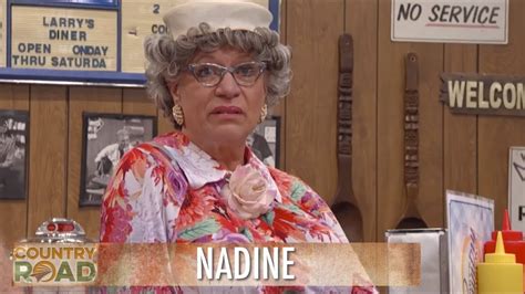 Nadine larrys country diner. In this throwback to our first season, Nadine comes to Larry's Country Diner and gets a new theme song and delivers the local gossip, the church sign, and he... 