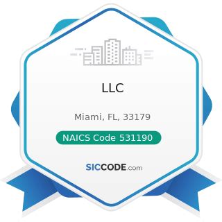 • Lessors of Other Real Estate Property (NAICS code 531190). • Offices of Real Estate Agents and Brokers (NAICS code 531210). • Testing Laboratories (NAICS code 541380). • Research and Development in the Physical, Engineering, and Life Sciences (except Nanotechnology and Biotechnology) (NAICS code 541715). . 