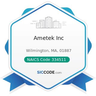NAICS Code 334511 covers establishments that mak
