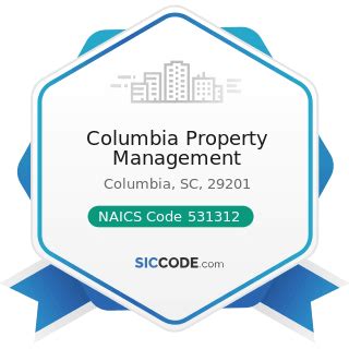 Naics for property management. NAICS. for "property-investment". 531312 - Nonresidential Property Managers. This U.S. industry comprises establishments primarily engaged in managing nonresidential real estate for others. …. Examples: Commercial property managing, Commercial real estate property managers' offices, Nonresidential. See Companies for NAICS 531312. 