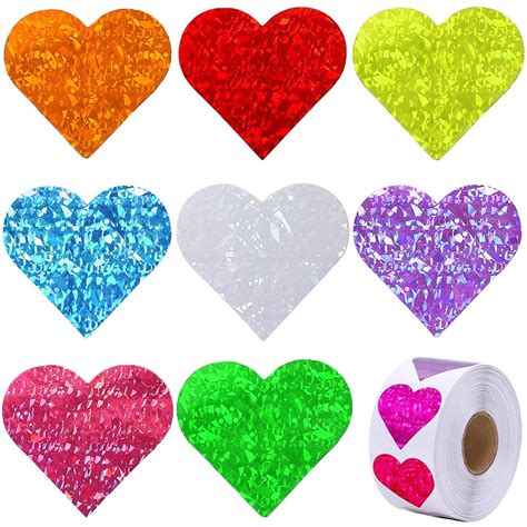 Nail Sticker Love Heart Shape Sticker Holiday Color Graphic