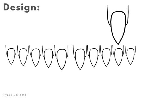 Nail Template Stiletto