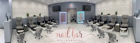 Nail bar bolingbrook. Specialties: Our salon is neat and clean. We use plastic liners for pedicures . Our technicians are experienced and licensed . We also do dipping. Cat eye. Chrome nail and ombré nails. We are building a trusted nail salon in town for lifetime. Walk ins and appointments are welcome! Coming today and join our cash rewards program!! 