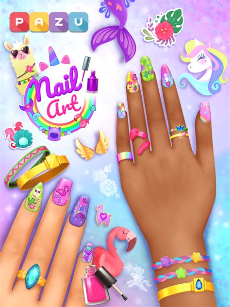Nails Salon Games is the ultimate 💅🏻 Nail Art Salon Makeover Game for Girls! Unleash your creativity and become a skilled nail artist with precision and style. Apply nail polish layers, add intricate details using various nail art tools like gems, stickers, and stencils, and finish with a glossy topcoat to complete the look!. 