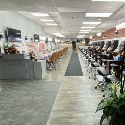 This nail salon was inexpensive and the staff was nice. That being s