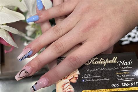 Top 10 Best Acrylic Nail Salons in Kalispell, MT 59901 - October 2023 - Yelp - JR's Full Throttle Salon, Nail Toepia - Kalispell, CJ's House of Style, Soucie & Soucie Hair Design, HAUS Beauty Lounge, Protege Hair & Nail Studio, Oh Kellys Nail Salon, Posh Nails & Spa, Kalispell Nails, Nail Toepia Whitefish