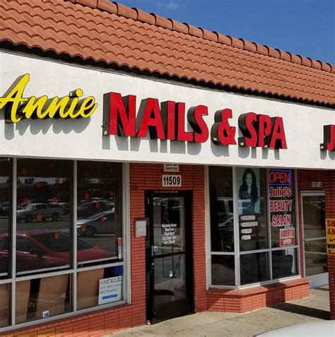 Annie Nails & Spa, Whittier, California. 316 likes · 447 were here. Annie Nails & Spa brings you a New Brand of salon, a uniquely vibrant and relaxed environment with a. 