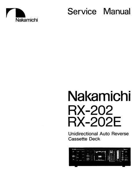 Nakamichi rx 202 rx 202e service maintenance manual. - Modern mathematical statistics with applications solutions manual.