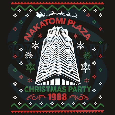 Nakatomi plaza christmas party. Nakatomi Plaza Christmas Party 1988 Classic McClane Die Hard Ugly Christmas Sweater Mens Premium Tri Blend T-Shirt 4.9 out of 5 stars 30 147 offers from $29.99 