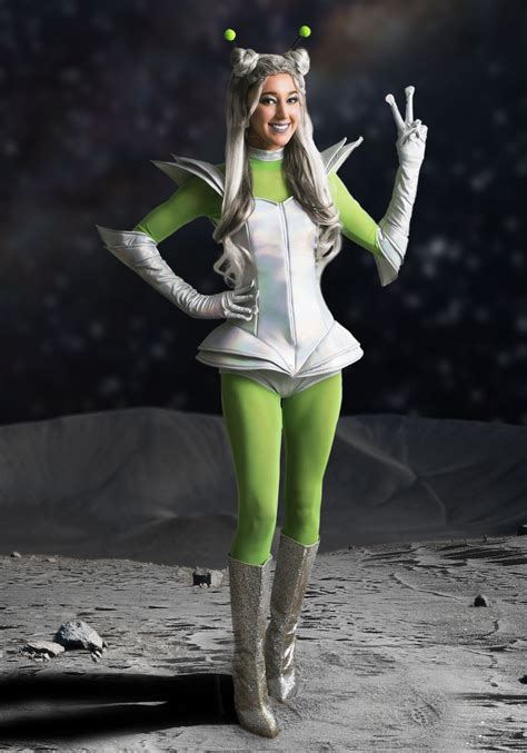 Naked alien cosplay.  Creatures from outer space have fun with naughty ladies and...