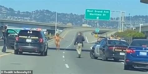 Naked woman fires gun at cars on California bridge: CHP