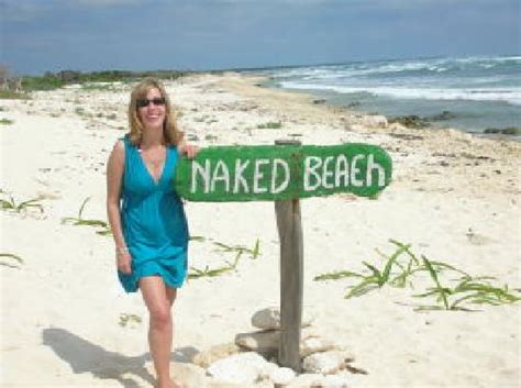 Naked women on the beach