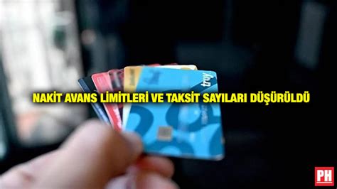 Nakit Avans Limitleri.