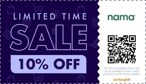 Nama promo code 2023. See Details. Use Mama Bear Legal Forms Promo Codes and Coupon Codes to enjoy up to 25% OFF. Further 15% Off Sitewide the promotion started in May. Then you just have to wait and the goods will be delivered to your door for free. Don't worry, the conditions for using this coupon are very broad. 45%. OFF. 