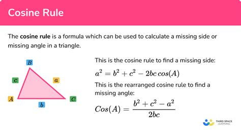 Name: GCSE (1 – 9) The Cosine Rule - Maths Genie