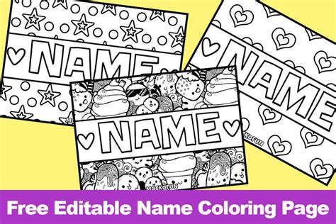 Name Coloring Shee
