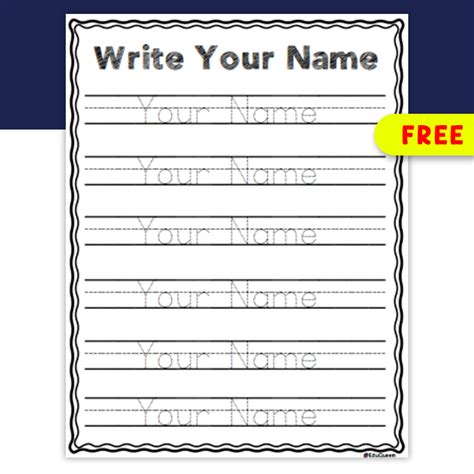 Name Writing Practice Worksheets Books Editable Autofill Classful