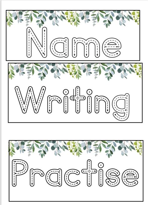 Name writing practise Teaching Resources