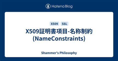 Nameconstraints. Things To Know About Nameconstraints. 