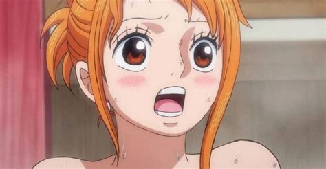 Nami swimsuit. Nami is the navigator of Luffy’s crew called the Straw Hat Pirates in One Piece. She is most notable for her orange hair and strong personality. She was formerly a part of Arlong’s crew but ended up joining Luffy’s crew after he defeated Arlong. She loves money and dreams of creating a map of the entire world. 