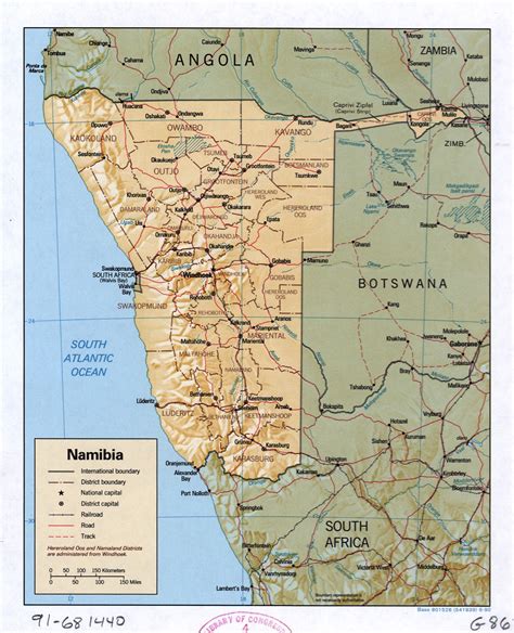 Namibia Map Detailed Maps of Republic of Namibia