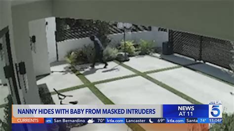 Nanny hides with baby during attempted burglary