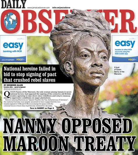 Nanny opposed Maroon treaty - Jamaica Observer