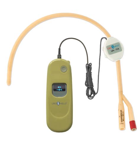 UroShield is designed to: Prevents biofilm formation. Decreases bacteriuria/UTI. Reduces catheter pain and discomfort. Increases antibiotic efficacy. The clip-on UroShield urology therapy device can be attached to all external urinary tract catheters providing potential relief from spasm and catheter pain. Advanced portable therapy.. 