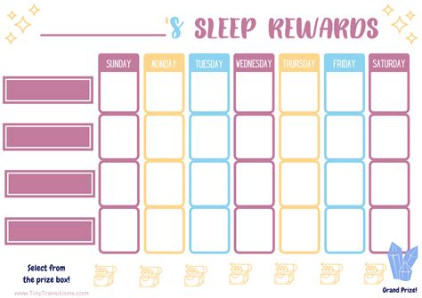 Nap Chart Cactus Reward Chart for Toddlers and Preschoolers to Sleep in