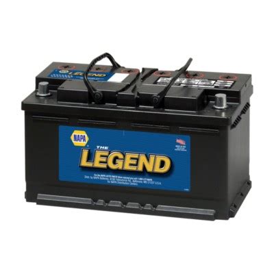 The NAPA Legend Professional Battery features optimal starting power and a high reserve capacity for emergency power, as well as for running interior and exterior accessories. The reinforced internal components ensure top-level performance day in and day out. And the flush cover design, which eliminates wobbly vent plugs and hazardous acid ...