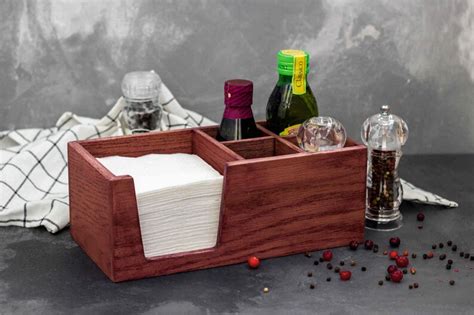 Napkin and Condiment Holder - Etsy