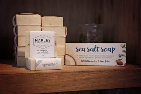 Naples soap. She founded Naples Soap Company in 2009 in the middle of an economic recession, persevering through tough times to open her first 300-square-foot shop at Tin City in Naples. Today, Naples Soap Company consists of 11 retail locations across Florida, in addition to wholesale and e-commerce. Passionate About Skin Care 